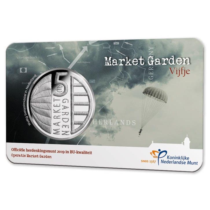 5 Euro 2019 Market Garden BU Coincard, Postzegels en Munten, Munten | Nederland, Verzenden