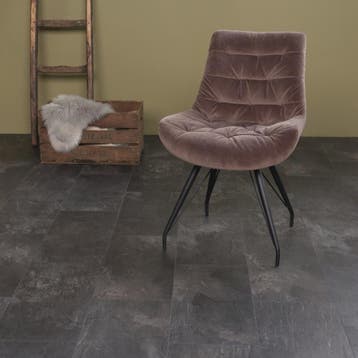 LEEGVERKOOP | Tegel-look plak-PVC v.a. €9,98 per m², Nieuw, Vinyl, PVC-vloeren tegellook, Blauw