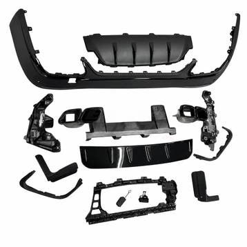 Diffuser With Black Exhaust Tips Voor Mercedes GLC X254 AMG, Auto-onderdelen, Carrosserie en Plaatwerk, Ophalen of Verzenden, Nieuw
