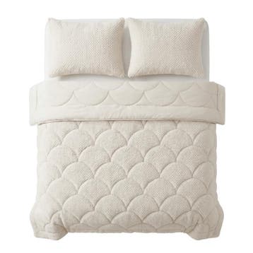 Lazy all-in-one dekbed Teddy fur - beige - 200 x 200 cm |, Verzenden, Nieuw, Beige