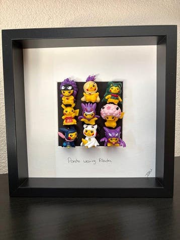ISV Art - Framed Art - Pokémon - Poncho wearing Pikachu