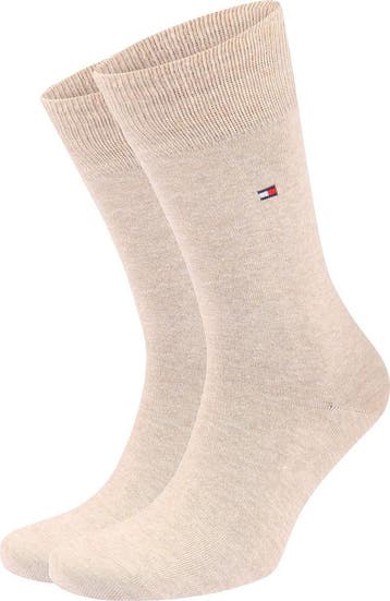 Tommy Hilfiger Classic 2-Pack Sokken Beige maat 47-49 Heren, Kleding | Heren, Sokken en Kousen, Verzenden, Nieuw, Tommy Hilfiger