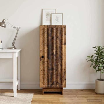 vidaXL Dressoir Oud hout 33 x 34,5 x 90 cm Bewerkt hout, Verzenden, Nieuw, Overige houtsoorten, Minder dan 50 cm