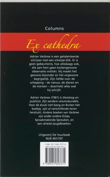 EX CATHEDRA 9789055603374 A. Verbree, Verzenden, Gelezen, A. Verbree
