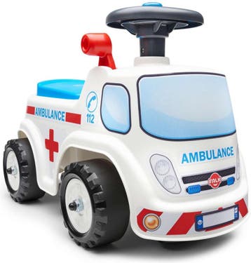 Falk Ambulance Ride-on - Unisex - Wit - Loopauto, Kinderen en Baby's, Speelgoed | Buiten | Voertuigen en Loopfietsen, Ophalen of Verzenden