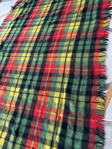 Textiel - 190 cm - 130 cm - AaBe vintage puur wol