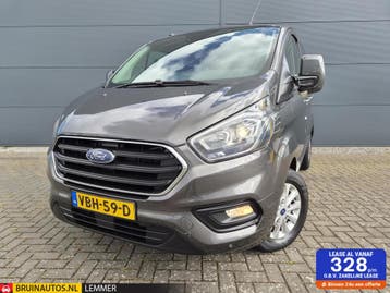 Ford Transit Custom 2.0 TDCI L1H1 DC Leer navi 130 Pk automa, Automaat, Gebruikt, Euro 6, Diesel