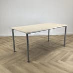 Eromes kantinetafel, 160x80 cm,  ahorn - grijs, Ophalen of Verzenden, Gebruikt, Bureau