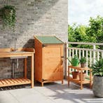 vidaXL Tuinschuur Bruin 59 x 56 x 113,5 cm Bewerkt hout, Tuin en Terras, Tuinhuizen, Verzenden, Nieuw