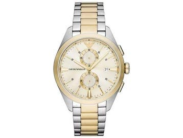 Veiling - Emporio Armani | Luxe Claudio Two-Tone Chronograaf, Nieuw