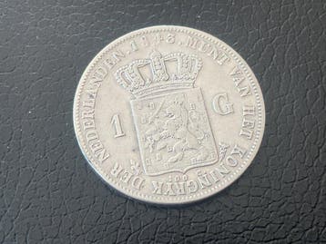 Nederland. Willem II. 1 Gulden 1843 (Zonder minimumprijs)