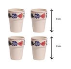 Boerenbont Boerenbont Kindermelkbeker hoogte 8 cm set van 4, Verzenden, Overige typen, Nieuw, Aardewerk