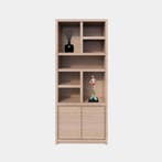 123Kast - Vakkenkast Manhattan 02 - 100x40x240H cm - eiken f, Verzenden, Nieuw