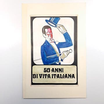 sconosciuto - Disegno depoca stile Dudovich - Jaren 1920