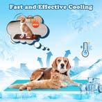 Koelmat Hond & Kat - 50x90 cm - Blauw - Nobleza, Dieren en Toebehoren, Verzenden, Zo goed als nieuw