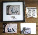 Banksy (1974) - FCK PTN Framed Stamp + Stamp + Envelop +, Antiek en Kunst, Kunst | Designobjecten