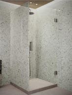 Saniclear Modern Iron profielloze douchedeur 80×200, Ophalen of Verzenden, Nieuw, Glas, Douche