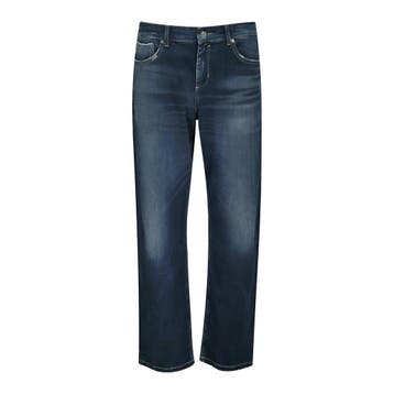 MAC • blauwe Straight jeans • 36, MAC, Verzenden, Nieuw, Blauw