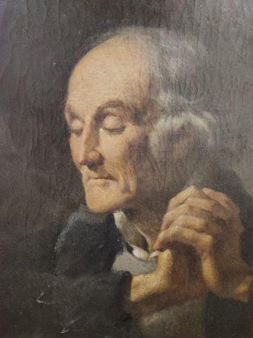 Escuela Realista Europea (XIX) - Retrato de anciano - NO
