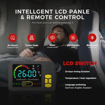 8KW Diesel Parkeerverwarming met Bluetooth, LCD & Thermostaa, Verzenden, Nieuw