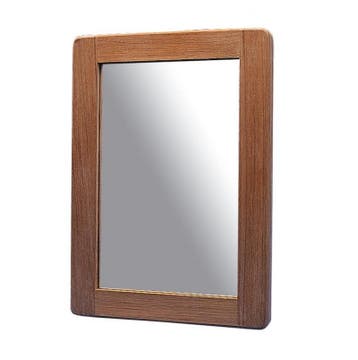 Teak spiegel 38 x 28 cm, Ophalen of Verzenden, Nieuw