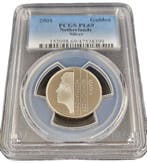Koningin Beatrix Zilveren 1 gulden 2001 PL69 PCGS, Postzegels en Munten, Munten | Nederland, 1 gulden, Verzenden, Koningin Beatrix