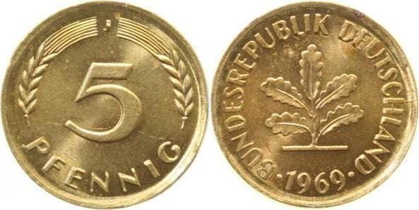 Canada Fehlpraegung 5 Pfennig 1969 J ohne Ring gepraegt J..., Postzegels en Munten, Munten | Europa | Niet-Euromunten, Verzenden