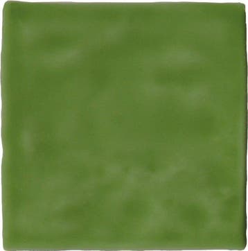 Wandtegel Equipe Handvorm Ritmo Bottle Groen 10x10, Nieuw, Minder dan 20 cm, 10 m² of meer, Wandtegels