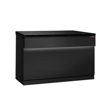 GGM Gastro | Kassabalie TORONTO - 1500mm - Mat zwart - rvs |, Verzenden, Nieuw in verpakking, Meubilair