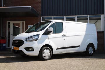 Ford Transit Custom 300 2.0 TDCI L2H1 Trend Camera / Sync 3, Stof, Gebruikt, Euro 6, Wit