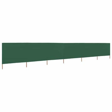 vidaXL Windscherm 6-panelen 800x80 cm stof groen, Verzenden, Nieuw