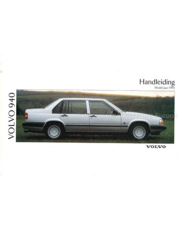 1991 VOLVO 940 INSTRUCTIEBOEKJE NEDERLANDS, Auto diversen