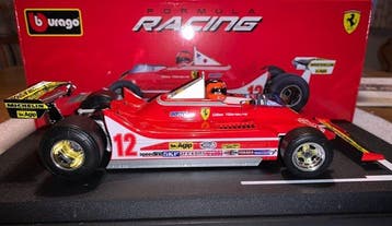 Bburago 1:18 - Modelauto - Bburago - FERRARI 312 T4 GILLES, Nieuw