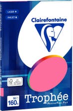 Fuchsia roze A4 papier 160 gram 50 vel Clairefontaine Trophé, Verzenden, Nieuw, Clairefontaine