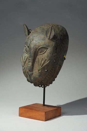 Een bronzen masker - Benin - Nigeria