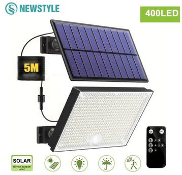 Solar LED Buitenlamp met Bewegingssensor Tuinverlichting, Verzenden, Nieuw