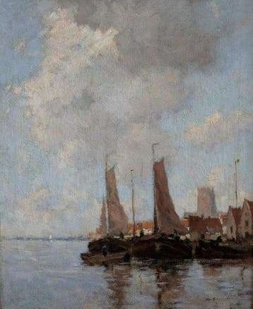 Cornelis Groeneveld (1882-1952) - Haven Dordrecht