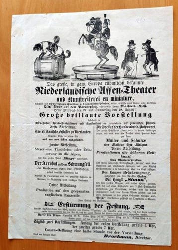 Niederländische Affen-Theater und Kunstreiterei en miniature