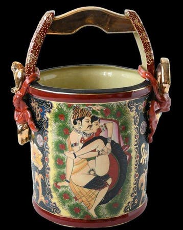 Mand - De Aforismen van de Liefde - Keramiek, Glazuur - Kama, Antiek en Kunst