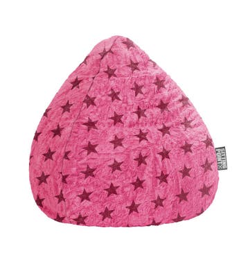 Kinder Zitzak Zitzak Fluffy Stars XL - Roze, Huis en Inrichting, Verzenden, Nieuw