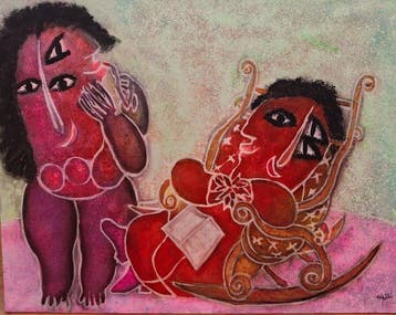 Ripolles (1932) - Amantes, Antiek en Kunst, Kunst | Schilderijen | Modern