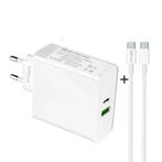 DrPhone XPC2 65 Watt Power Oplader – 2 Poorten – Inclusief U, Telecommunicatie, Verzenden, Nieuw