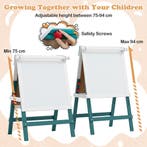 LIVSK 3-in-1 Kinderschildersezel met Stoel - Verstelbaar - M, Verzenden, Nieuw