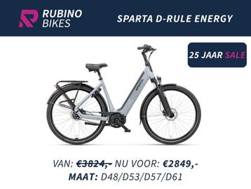 SPARTA D-RULE ENERGY - 25%/€975 KORTING - BOSCH BELT E-BIKE, Ophalen, Nieuw, 50 km per accu of meer, Sparta