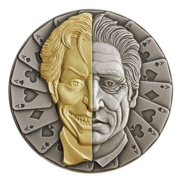 Niue. 5 Dollars 2021 2oz $5 NZD Niue Mask Antique Finish