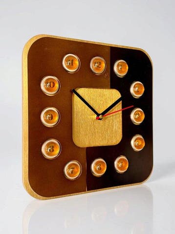 Wandklok - Juwelier Hörl Prototype - Mid-century modern