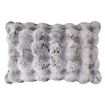 groot kussen teddy bubble grijs 40x60cm, Verzenden, Nieuw