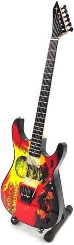 Miniatuur ESP Karloff Mummy gitaar - Kirk Hammett Metallica, Ophalen of Verzenden, Nieuw, Pop, Beeldje of Miniatuur