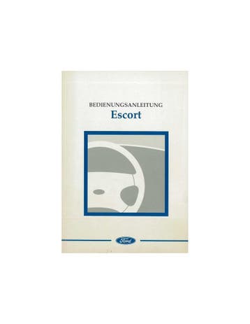 1997 FORD ESCORT INSTRUCTIEBOEKJE DUITS, Auto diversen, Handleidingen en Instructieboekjes