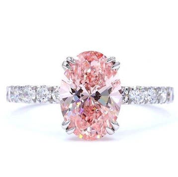 Zonder minimumprijs - Ring - 18 karaat Witgoud - 2.44ct. tw., Nieuw